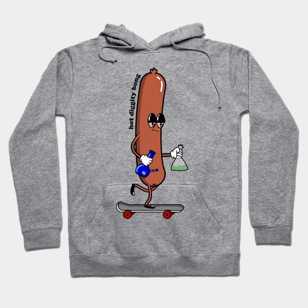 Hot Diggity Bong Hoodie by meganther0se